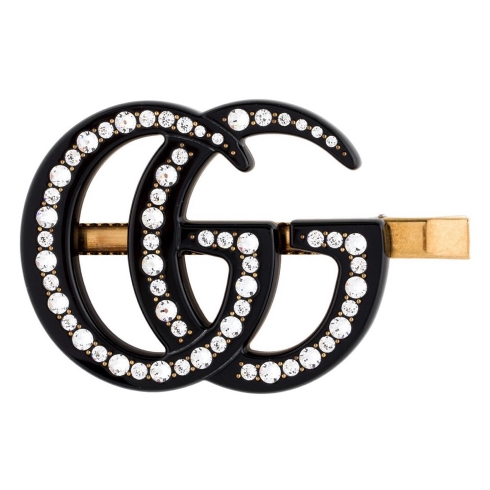 Gucci large Crystal hair clip